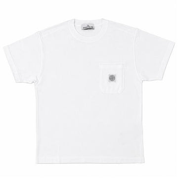 STONE ISLAND ポケットロゴパッチ半袖Tシャツ 155456557