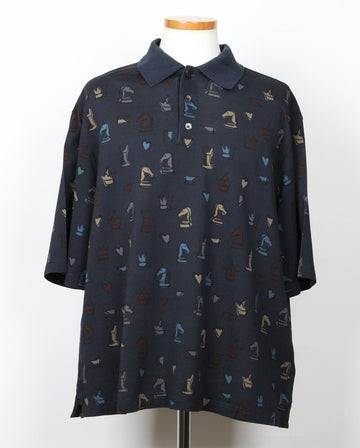 Hermes Playground Short Sleeve Polo Shirt XL(105) 156160275