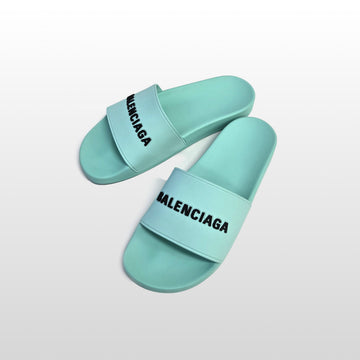BALENCIAGA Mint 565826 Voller Slide Gummisandalen 270mm 156160477