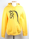 Hermes Leather Horse Hoodie Yellow M 156161397 [P]