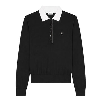 Celine Cashmere Silk Polo Knit 156161839
