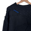 ADER ERROR Patchwork Oversized Strickpullover Schwarz 156162701 [P]