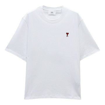 AMI Small Heart Logo Unisex Short Sleeve T-Shirt BFUTS035 724 100 142600192