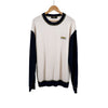 FENDI Herren Applikation Logo Patch Wollpullover Elfenbein 56 156162734 [P]