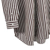 Miu Miu Logo Stripe Poplin Zip-Up Shirt Jacket Brown 38 156162749 [P]