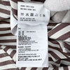 Miu Miu Logo Stripe Poplin Zip-Up Shirt Jacket Brown 38 156162749 [P]