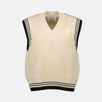 AMI V-neck Sweater Vest 156162834