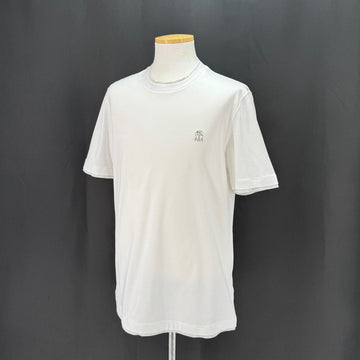 BRUNELLO CUCINELLI ロゴ付き半袖Tシャツ ホワイト 156164018