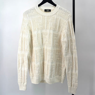 FENDI Makro FF Logo Strickpullover (FZX091) 156164245