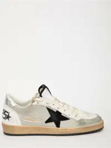 Golden Goose Ball Star Sneakers Silver Tab Black Star GMF00117 F003215 81780 133016105