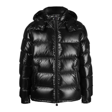 MONCLER MAYA Logo Steppjacke Schwarz stamp: 1A536 00 68950 999 56462097