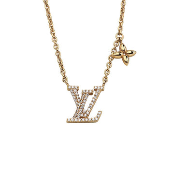 LOUIS VUITTON Kreuzform Halskette mit Kristallen in Goldfarbe 37169 156165569