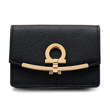 Salvatore Ferragamo Gancini Card Case 22-D198 Black 683350 29171782