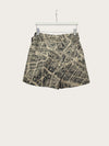 Dior Beige Black Technical Taffeta Jacquard Skirt Pants 156165760 [P]