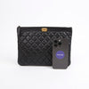 CHANEL Caviar Boy New Medium Clutch A84406 155889089 [P]