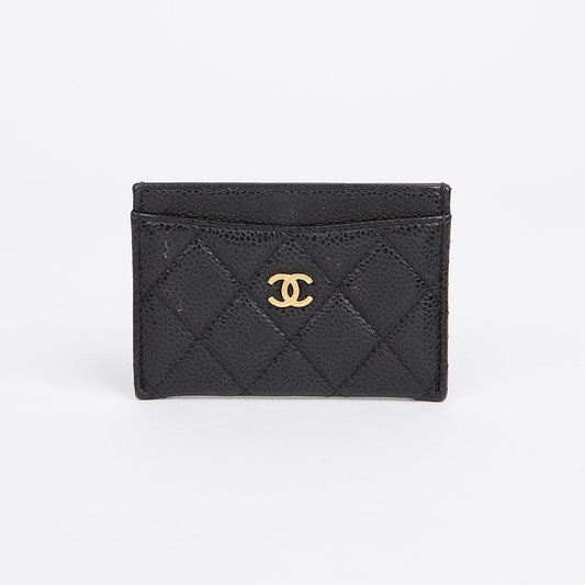 CHANEL Caviar Classic Card Holder AP0213 155889574 [P]