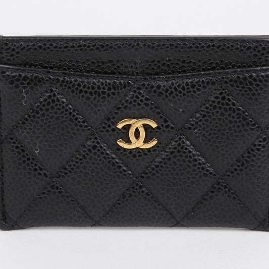 CHANEL Caviar Classic Card Holder AP0213 155889574 [P]