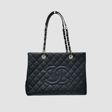 CHANEL Grand Shopping Shoulder Bag Black Caviar 18 Series A50995 156165489