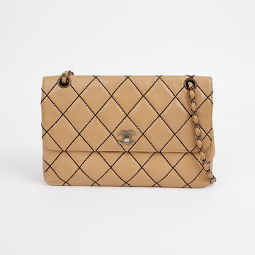 CHANEL Wild Stitch Flap Shoulder Crossbody Bag 155937480