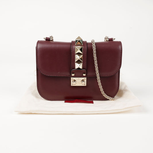 Valentino Glam Lock Small Chain Shoulder Crossbody Bag 2B0312 155106972 [P]