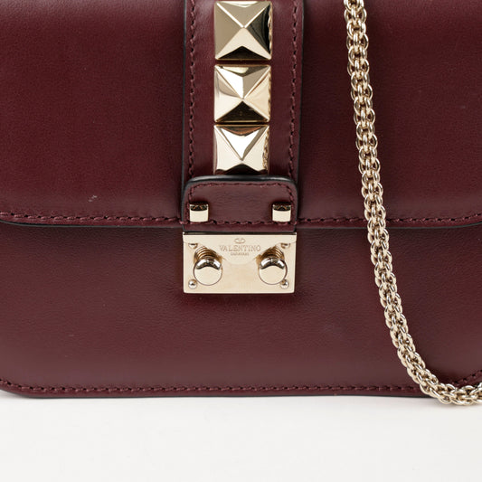 Valentino Glam Lock Small Chain Shoulder Crossbody Bag 2B0312 155106972 [P]