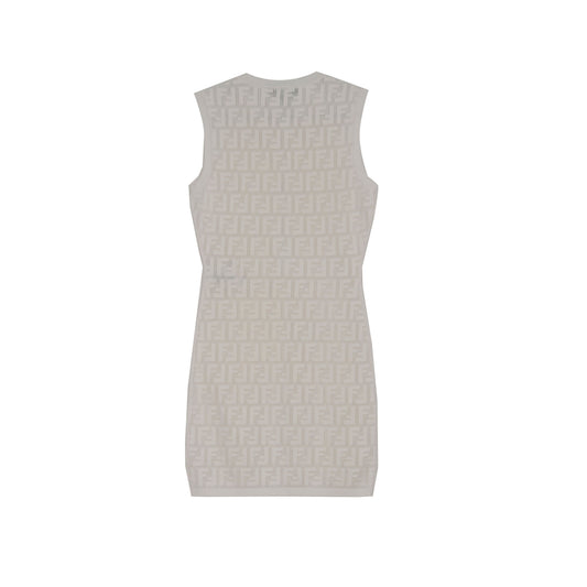 Fendi Sleeveless Dress with FF Logo Size 38 155109364 [P]