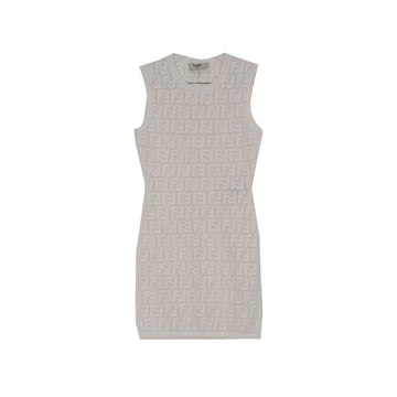Fendi Sleeveless Dress with FF Logo Size 38 155109364