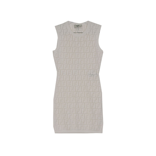 Fendi Sleeveless Dress with FF Logo Size 38 155109364 [P]