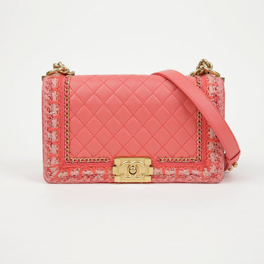 CHANEL Medium Tweed Shoulder Crossbody Bag 155913058 [P]