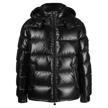 Moncler MAYA Logo Patch Down Jacket Black 1A536 00 68950 999 148772624