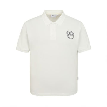 Malbon Golf Basic Polo T-Shirt Bucket Point White 156173252 [P]