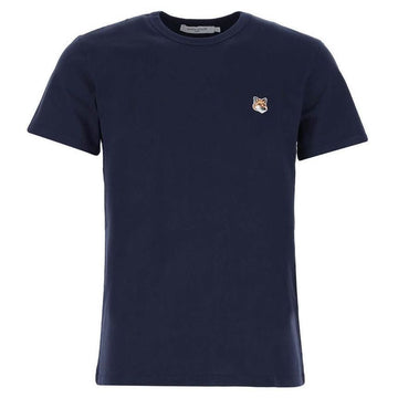 Maison Kitsune Fox Patch T-Shirt Navy 23FW AM00103KJ0008 P480 54600054