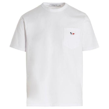 Maison Kitsune 23FW Tricolor Fox Patch T-Shirt White FM00120KJ0010 P100 54600044