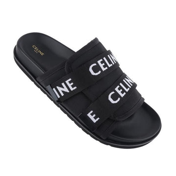 Celine Strappy Pitea Jacquard Sandals 38AW 156202254