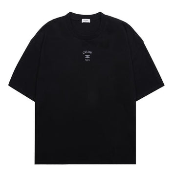 Celine Triope Embroidered Short Sleeve T-Shirt 156202261