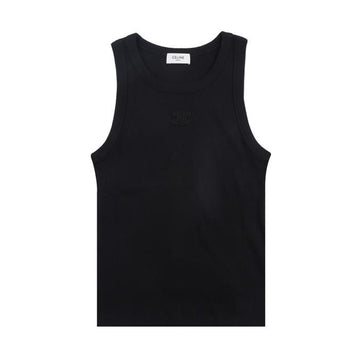 CELINE リブコットンクルーネックタンクトップ 156202266