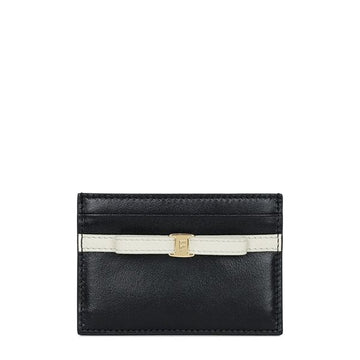 Salvatore Ferragamo Black Mascarpone Mini Bow Card Holder 156203549