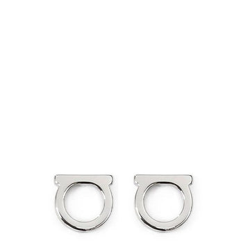 SALVATORE FERRAGAMO Silberene Gancini Ohrringe 26SS 760120 696433 156203762