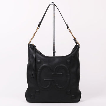 Gucci Black GG Big Logo Chain Shoulder Bag 453562 156204179