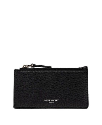 Givenchy Grain Leather Zipper Card Holder 152203918