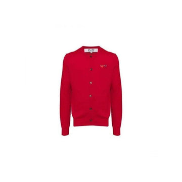 COMME DES GARCONS ラウンドネックダブルバーガンディエンブレムニット AX N057 051 5 154426963
