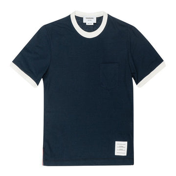THOM BROWNE Kontrastbesatz Kurzarm-T-Shirt 63438383