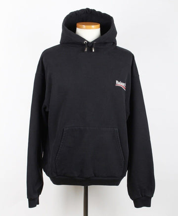 BALENCIAGA Wellenlogo Damen Kapuzenpullover XL 156208495