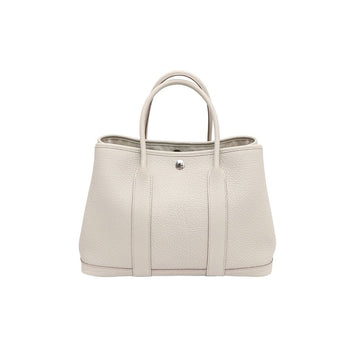 Hermes Garden Party 30 Palladium Betongada Tote Bag 01 156208539