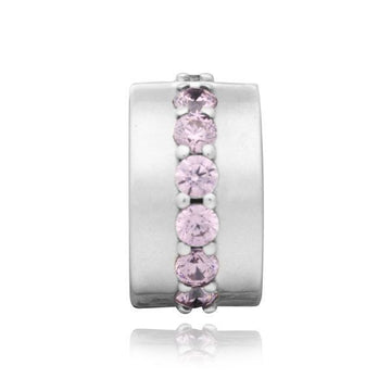 PANDORA Shining Pass Pink Clip Silber Charm 791972PCZ 40034664