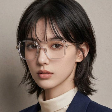 Tom Ford TF6057-D-B 026 Blue Light Blocking Fashion Eyewear Transparent Horn Frame 156209445