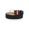 THOM BROWNE ペブルグレイン3ラインタブベルト 00198 001 146958394 [P]