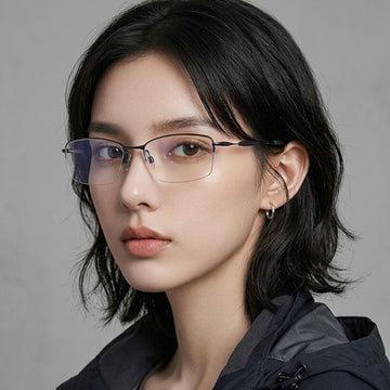 Oakley Eyeglass Frame OX5113 0456 Lizard Titanium Half-Rim Unisex Fashion 156209473