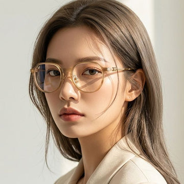 MaxMara MM5088 D 056 Eyewear Frame Translucent Stripe Brown Asian Fit 156209480