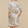Hermes Zipper Drawstring Dress in Printed Duffle Fabric H4H4519DGF834 156209535 [P]